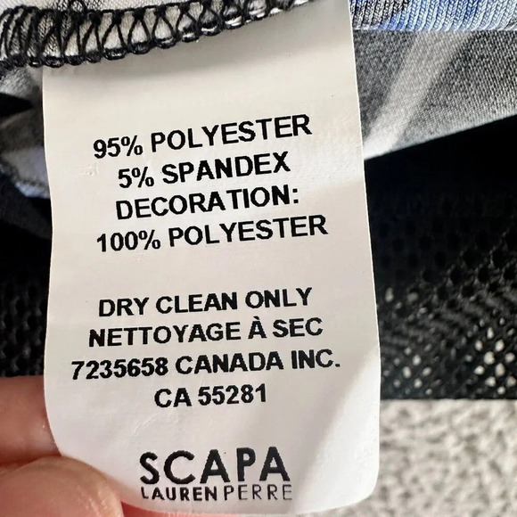 Scapa Lauren Perre Dress Mesh Trims Black Contrast Performance - Picture 6 of 16